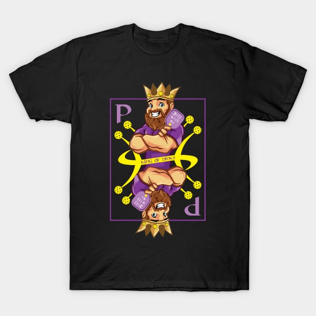 King of dinking - pickleball T-Shirt by FK-UK